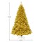 Costway 7.5Ft Hinged Unlit Artificial Tinsel Christmas Tree Holiday,Silver ,Gold